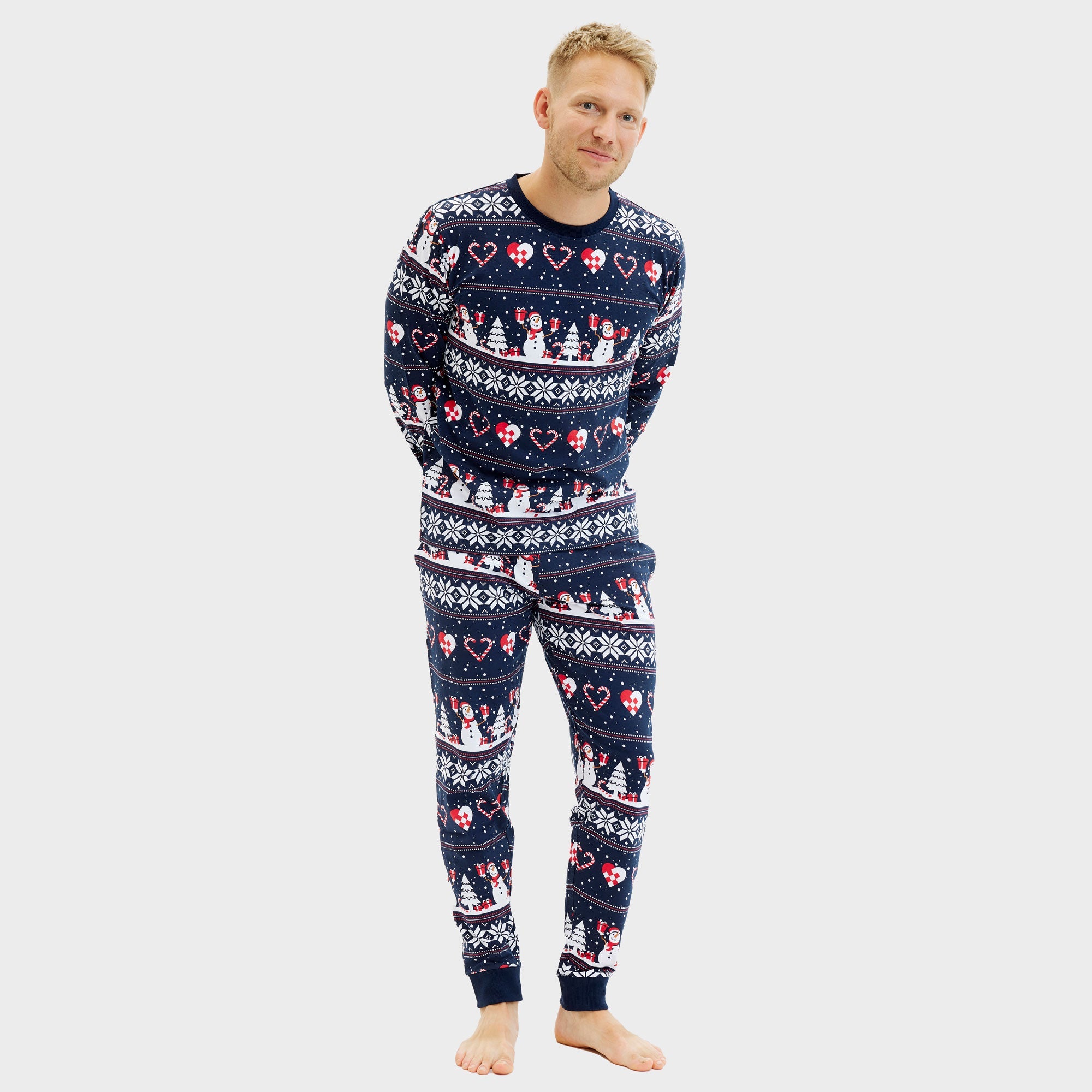Weihnachtsherz Pyjama - Herren.